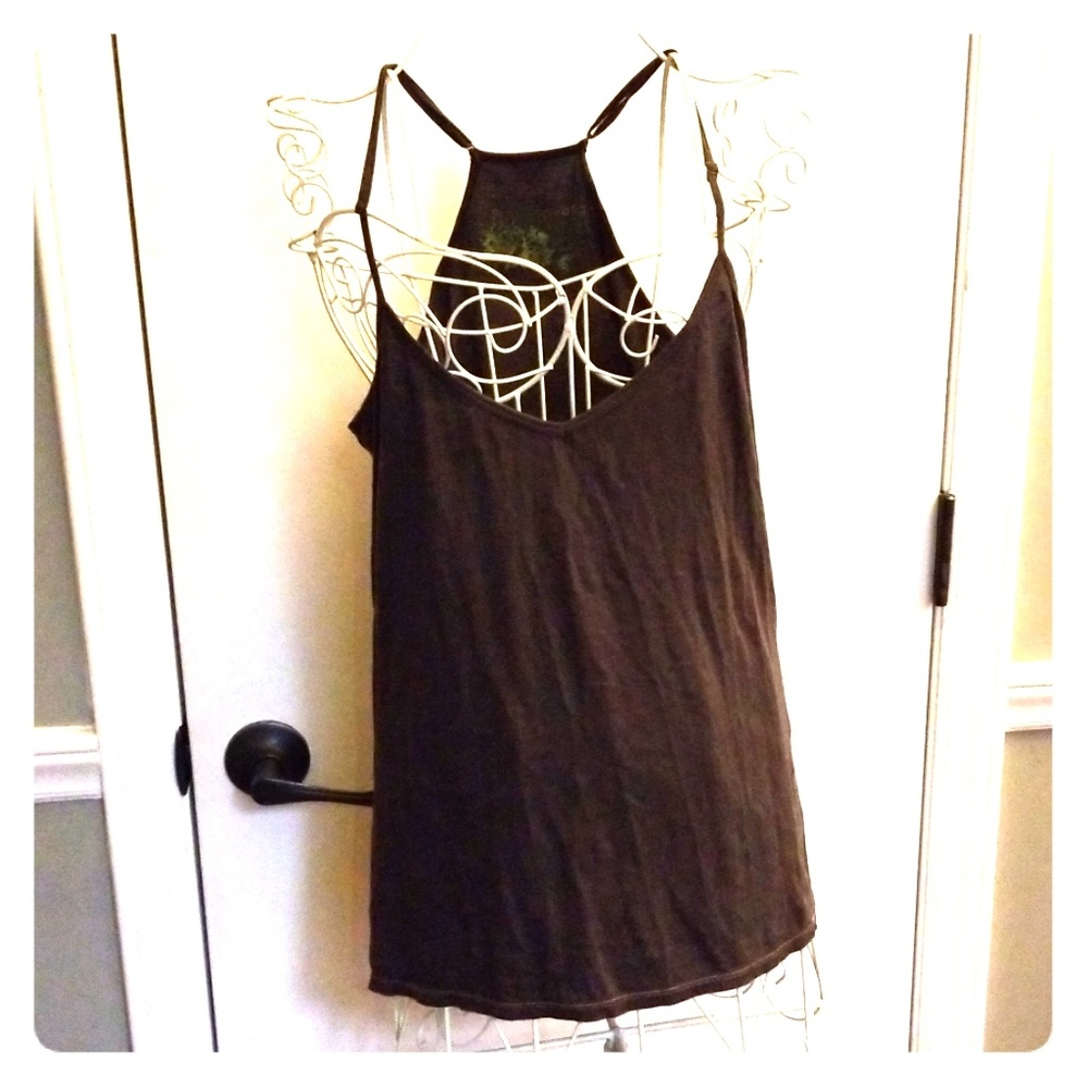 Grey Press Tank w/adjustable straps
